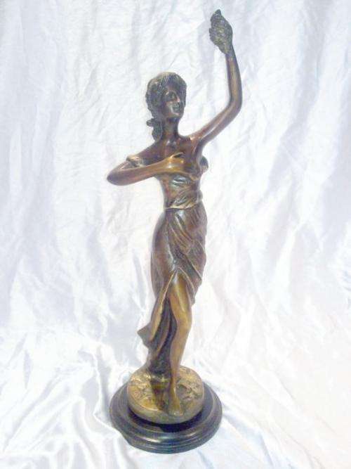 After Rancoulet - Stunning bronze! - Lady with grapes - What a gift!!